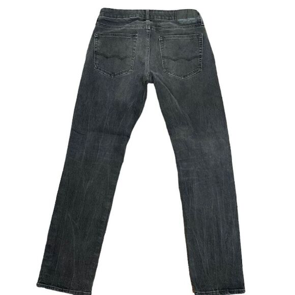 American Eagle Extreme Flex 4 Slim Straight Men's Black Stonewashed Jeans 30x32 - Picture 6 of 11